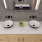 Alfi Brand ALFI brand ABC906 Black & White 15" Round Vessel Above Mount Ceramic Sink ABC906 - alternate 3